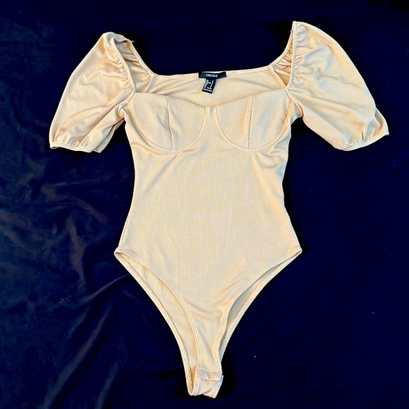 Forever 21 Tops - Tan bodysuit